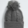 Oh Mega Fur Pom Beanie für Damen Oh Mega Fur Pom Beanie für Damen