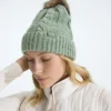 Oh Mega Fur Pom Beanie für Damen Oh Mega Fur Pom Beanie für Damen
