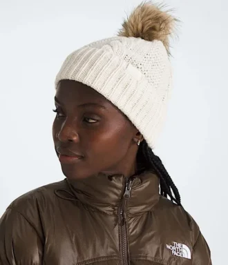 Oh Mega Fur Pom Beanie für Damen