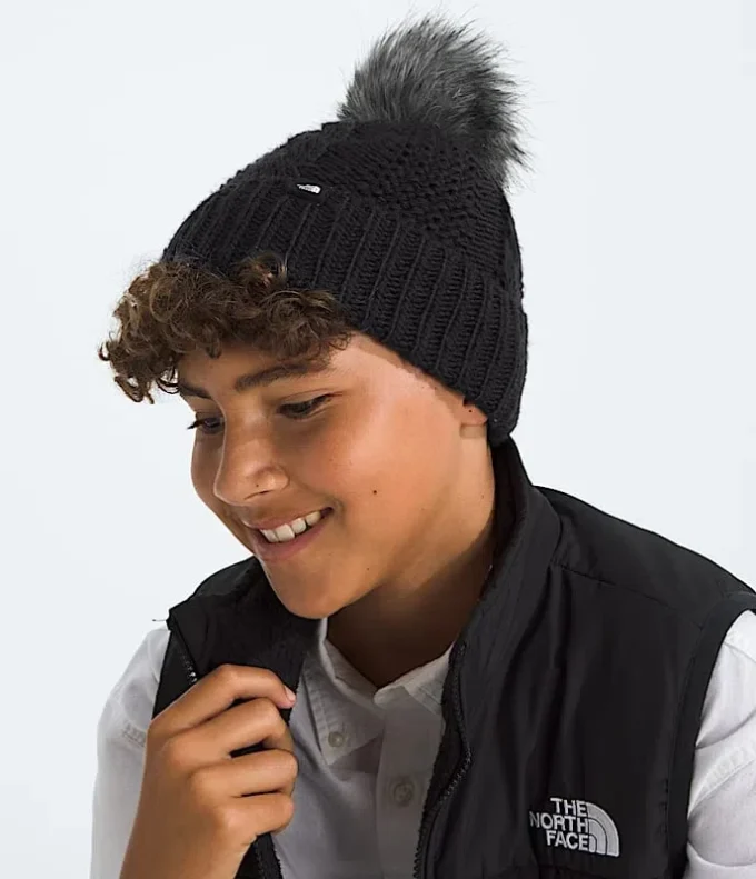 Oh Mega Fur Pom Beanie für Kinder Oh Mega Fur Pom Beanie für Kinder