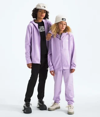 TNF™ Performance Fleece-Jacke mit Kapuze und durchgehendem Reißverschluss für Jungen und Mädchen