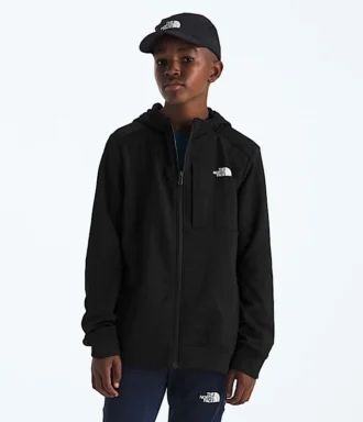 TNF™ Performance Fleece-Jacke mit Kapuze und durchgehendem Reißverschluss für Jungen und Mädchen
