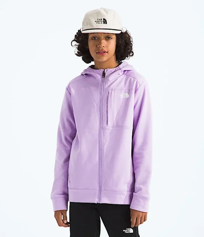TNF™ Performance Fleece-Jacke mit Kapuze und durchgehendem Reißverschluss für Jungen und Mädchen TNF™ Performance Fleece-Jacke mit Kapuze und durchgehendem Reißverschluss für Jungen und Mädchen