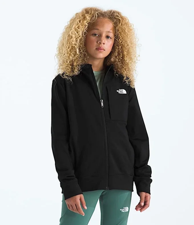TNF™ Performance Fleece-Jacke mit Kapuze und durchgehendem Reißverschluss für Jungen und Mädchen TNF™ Performance Fleece-Jacke mit Kapuze und durchgehendem Reißverschluss für Jungen und Mädchen