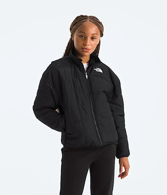 Wendbare Shasta-Jacke mit durchgehendem Reißverschluss für Mädchen Wendbare Shasta-Jacke mit durchgehendem Reißverschluss für Mädchen