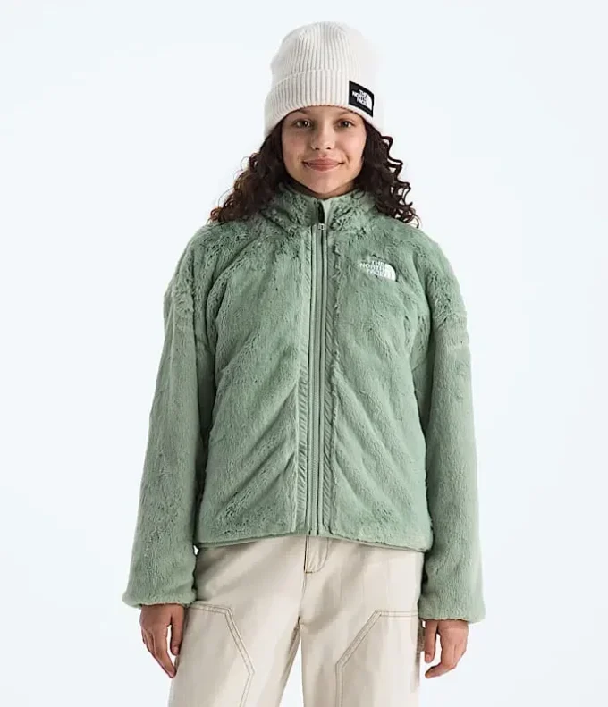 Wendbare Shasta-Jacke mit durchgehendem Reißverschluss für Mädchen Wendbare Shasta-Jacke mit durchgehendem Reißverschluss für Mädchen
