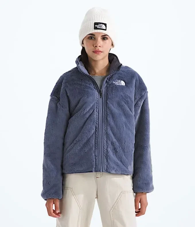Wendbare Shasta-Jacke mit durchgehendem Reißverschluss für Mädchen Wendbare Shasta-Jacke mit durchgehendem Reißverschluss für Mädchen