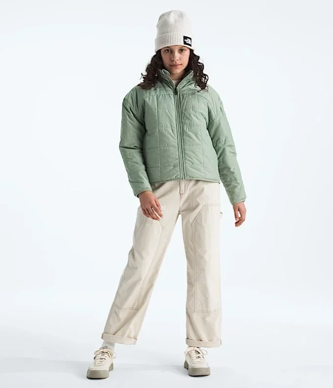 Wendbare Shasta-Jacke mit durchgehendem Reißverschluss für Mädchen Wendbare Shasta-Jacke mit durchgehendem Reißverschluss für Mädchen
