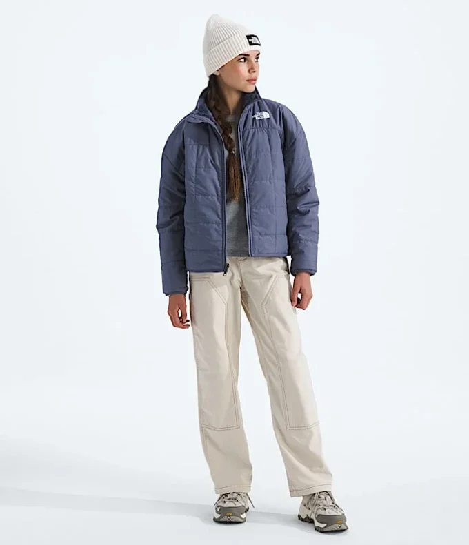 Wendbare Shasta-Jacke mit durchgehendem Reißverschluss für Mädchen Wendbare Shasta-Jacke mit durchgehendem Reißverschluss für Mädchen