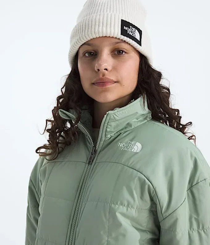 Wendbare Shasta-Jacke mit durchgehendem Reißverschluss für Mädchen Wendbare Shasta-Jacke mit durchgehendem Reißverschluss für Mädchen