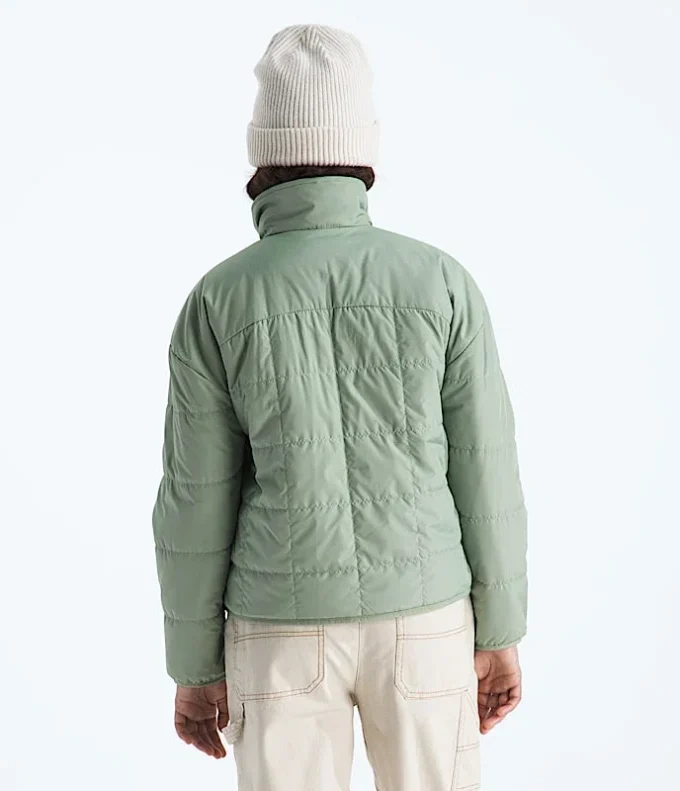 Wendbare Shasta-Jacke mit durchgehendem Reißverschluss für Mädchen Wendbare Shasta-Jacke mit durchgehendem Reißverschluss für Mädchen