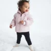 Wendbare Shasta-Jacke mit Kapuze und durchgehendem Reißverschluss für Babys Wendbare Shasta-Jacke mit Kapuze und durchgehendem Reißverschluss für Babys