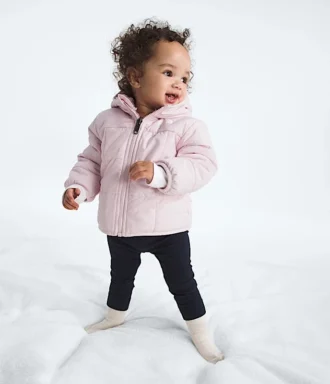 Wendbare Shasta-Jacke mit Kapuze und durchgehendem Reißverschluss für Babys Wendbare Shasta-Jacke mit Kapuze und durchgehendem Reißverschluss für Babys