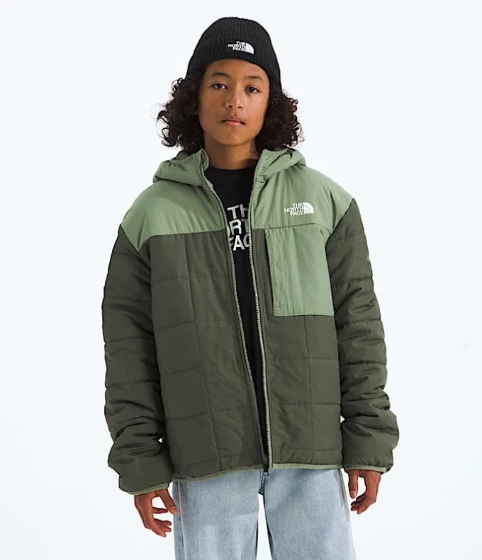 Wendbare Shasta-Jacke mit Kapuze und durchgehendem Reißverschluss für Jungen Wendbare Shasta-Jacke mit Kapuze und durchgehendem Reißverschluss für Jungen