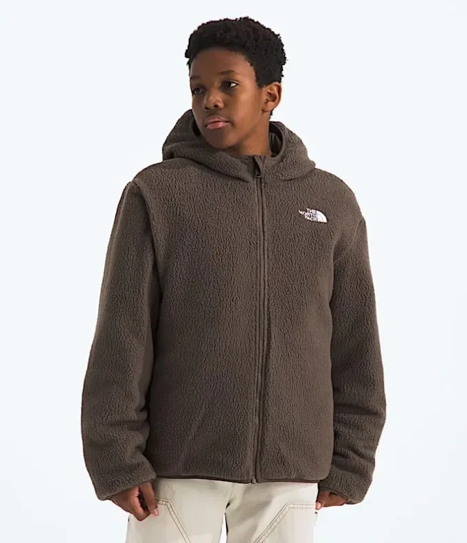 Wendbare Shasta-Jacke mit Kapuze und durchgehendem Reißverschluss für Jungen Wendbare Shasta-Jacke mit Kapuze und durchgehendem Reißverschluss für Jungen