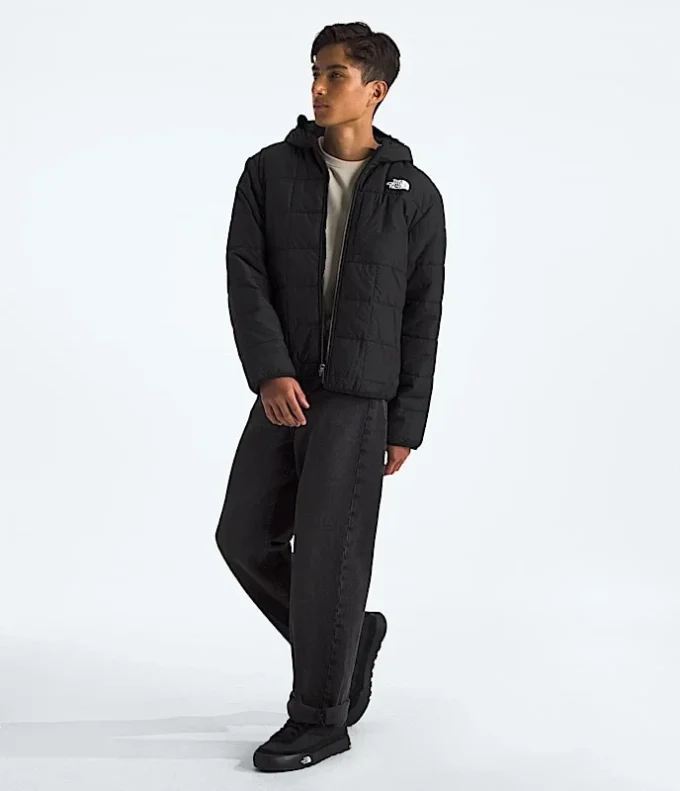 Wendbare Shasta-Jacke mit Kapuze und durchgehendem Reißverschluss für Jungen Wendbare Shasta-Jacke mit Kapuze und durchgehendem Reißverschluss für Jungen