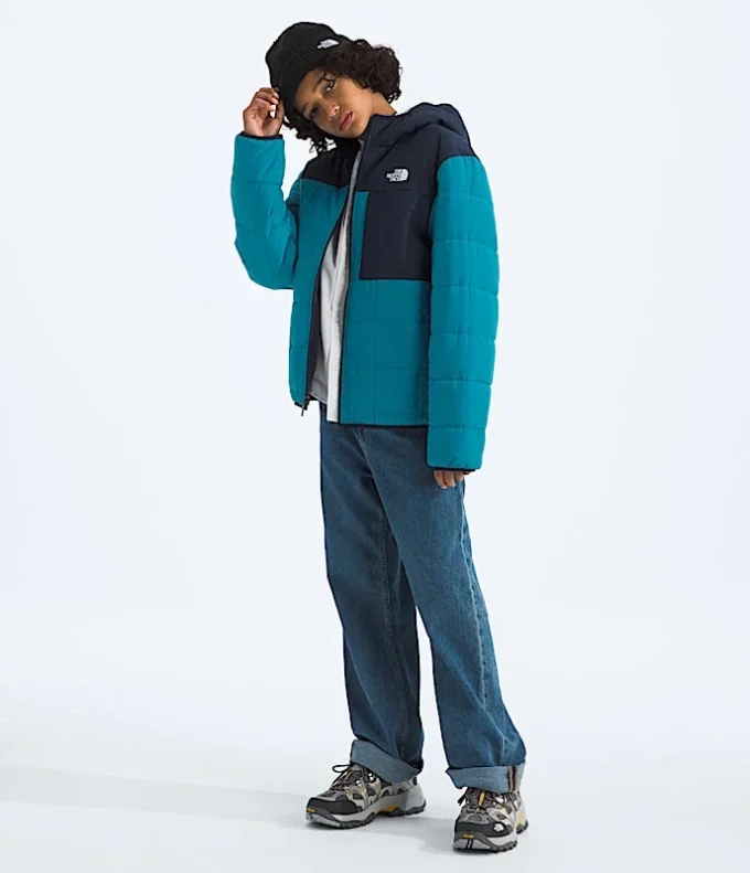 Wendbare Shasta-Jacke mit Kapuze und durchgehendem Reißverschluss für Jungen Wendbare Shasta-Jacke mit Kapuze und durchgehendem Reißverschluss für Jungen