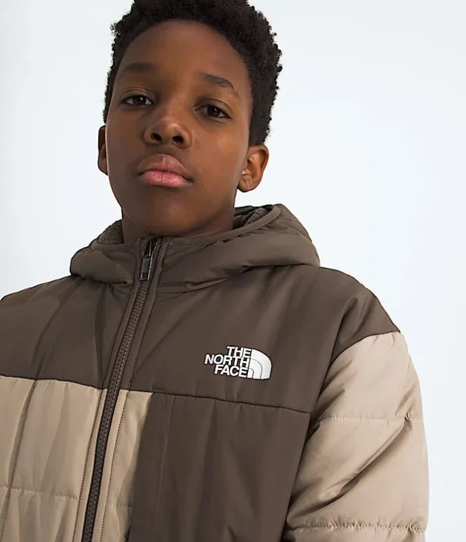 Wendbare Shasta-Jacke mit Kapuze und durchgehendem Reißverschluss für Jungen Wendbare Shasta-Jacke mit Kapuze und durchgehendem Reißverschluss für Jungen