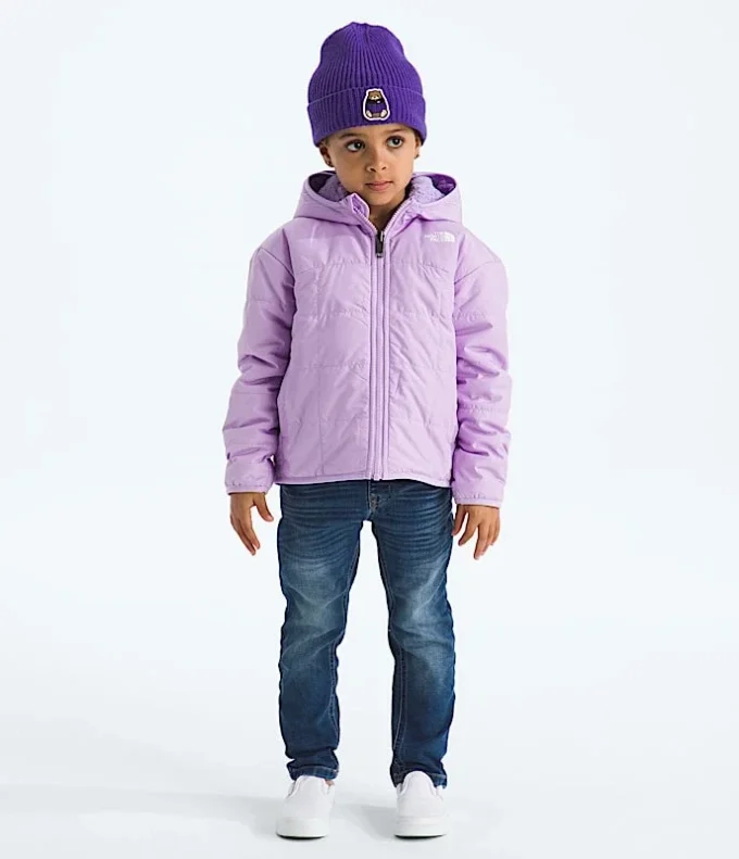 Wendbare Shasta-Kapuzenjacke mit durchgehendem Reißverschluss für Mädchen Wendbare Shasta-Kapuzenjacke mit durchgehendem Reißverschluss für Mädchen